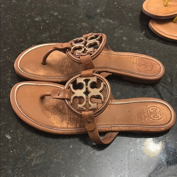 Tory Burch Tan Leather Sandals - Picture 2 of 3